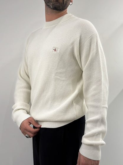 Maglione Calvin Klein Black a costine