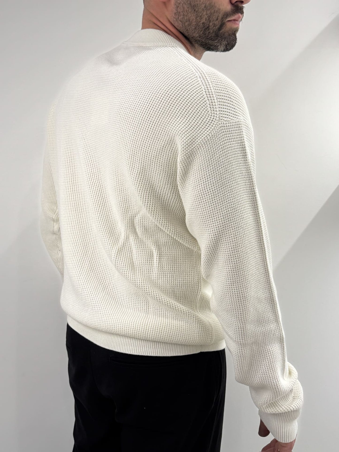 Maglione Calvin Klein Black a costine