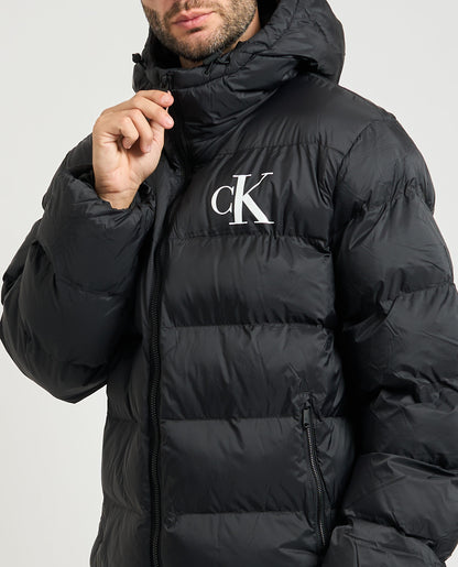 Piumino con monogramma Calvin Klein