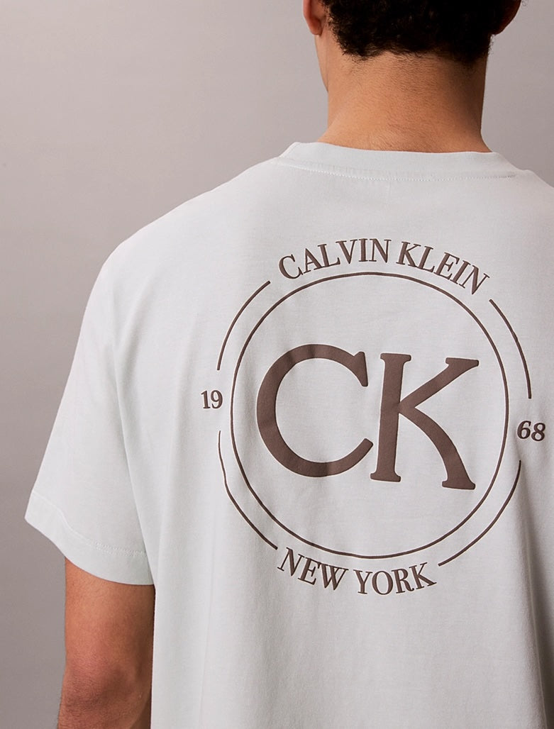 T-shirt con logo ricamato Calvin Klein