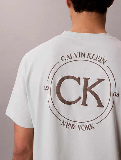 T-shirt con logo ricamato Calvin Klein