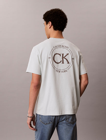 T-shirt con logo ricamato Calvin Klein