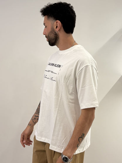 T-shirt Calvin Klein con stampa Bright White