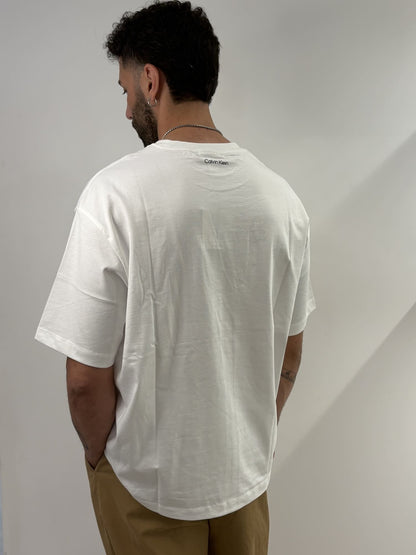 T-shirt Calvin Klein con stampa Bright White