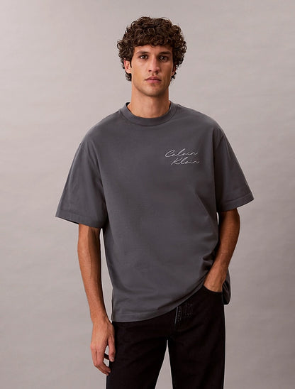 T-shirt con logo taglio relaxed Calvin Klein