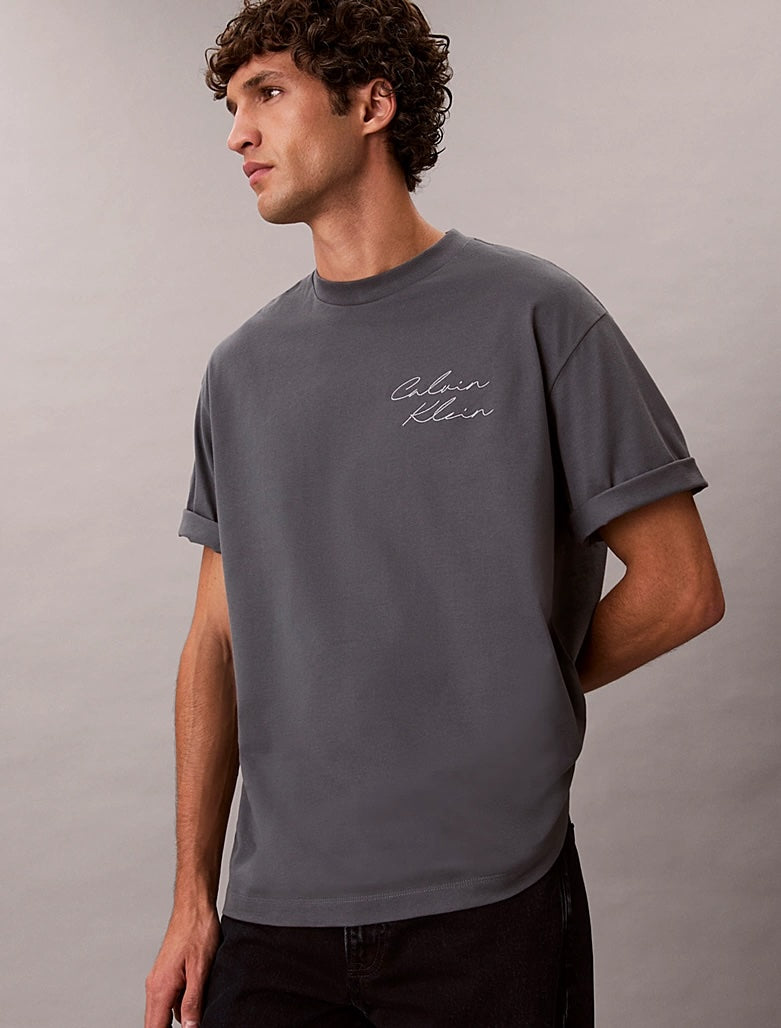T-shirt con logo taglio relaxed Calvin Klein