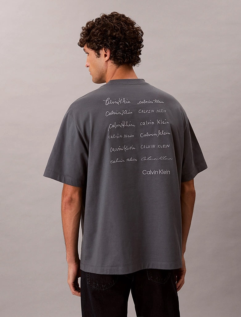 T-shirt con logo taglio relaxed Calvin Klein