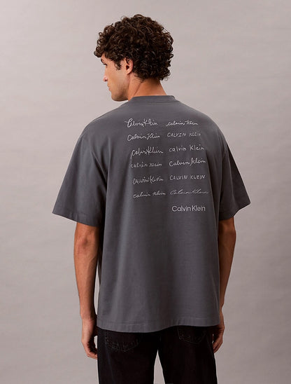 T-shirt con logo taglio relaxed Calvin Klein