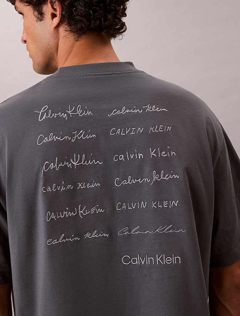 T-shirt con logo taglio relaxed Calvin Klein