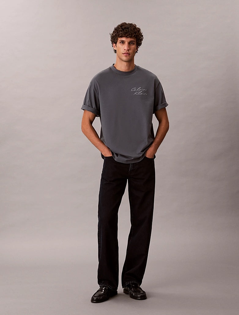T-shirt con logo taglio relaxed Calvin Klein