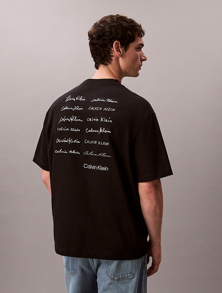T-shirt con logo taglio relaxed Calvin Klein
