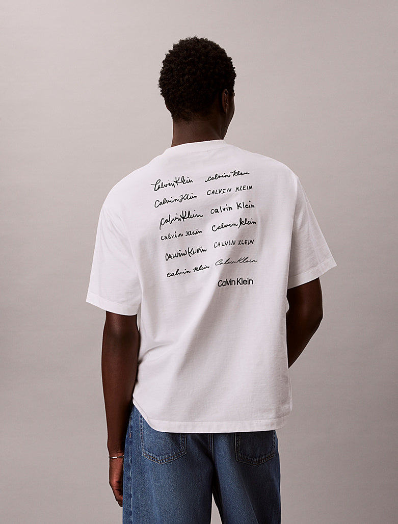 T-shirt con logo taglio relaxed