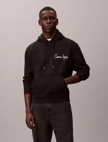 Felpa con cappuccio grafica con logo black