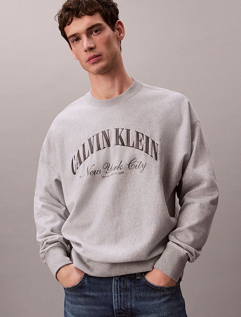 Felpa con taglio relaxed e logo Terry