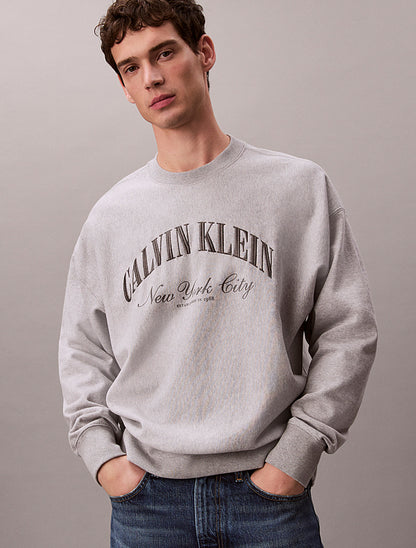 Felpa con taglio relaxed e logo Terry