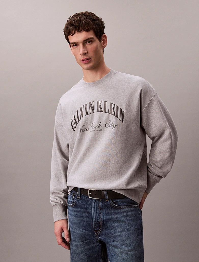 Felpa con taglio relaxed e logo Terry