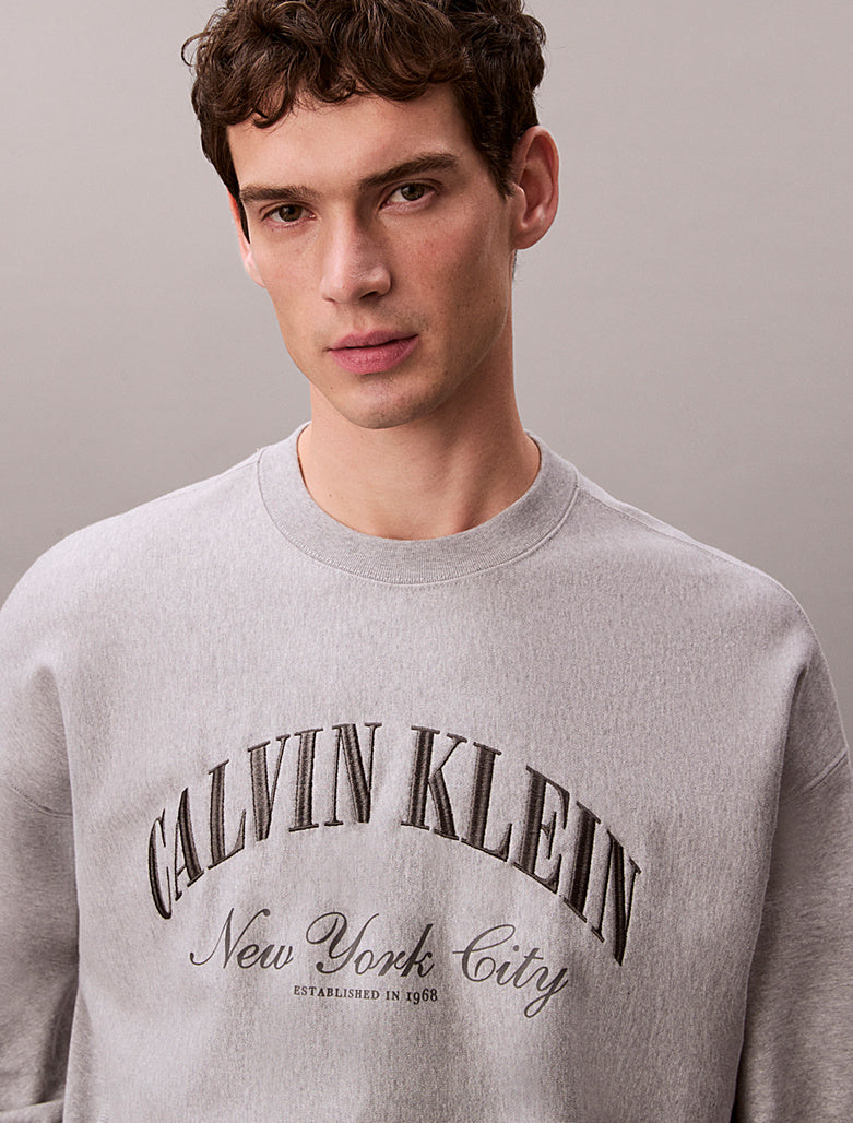Felpa con taglio relaxed e logo Terry