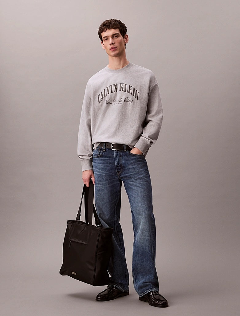 Felpa con taglio relaxed e logo Terry