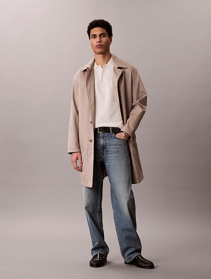 Polo in cotone a maglia a nido d'ape Calvin Klein