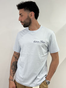 T-shirt con logo ricamato Calvin Klein