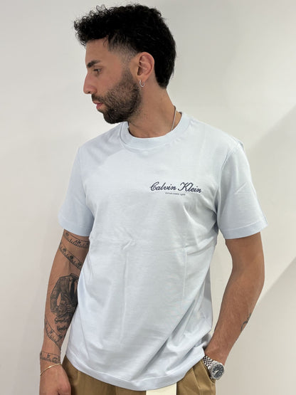 T-shirt con logo ricamato Calvin Klein