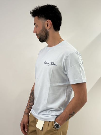 T-shirt con logo ricamato Calvin Klein