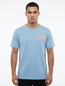 T-shirt girocollo in cotone stampata