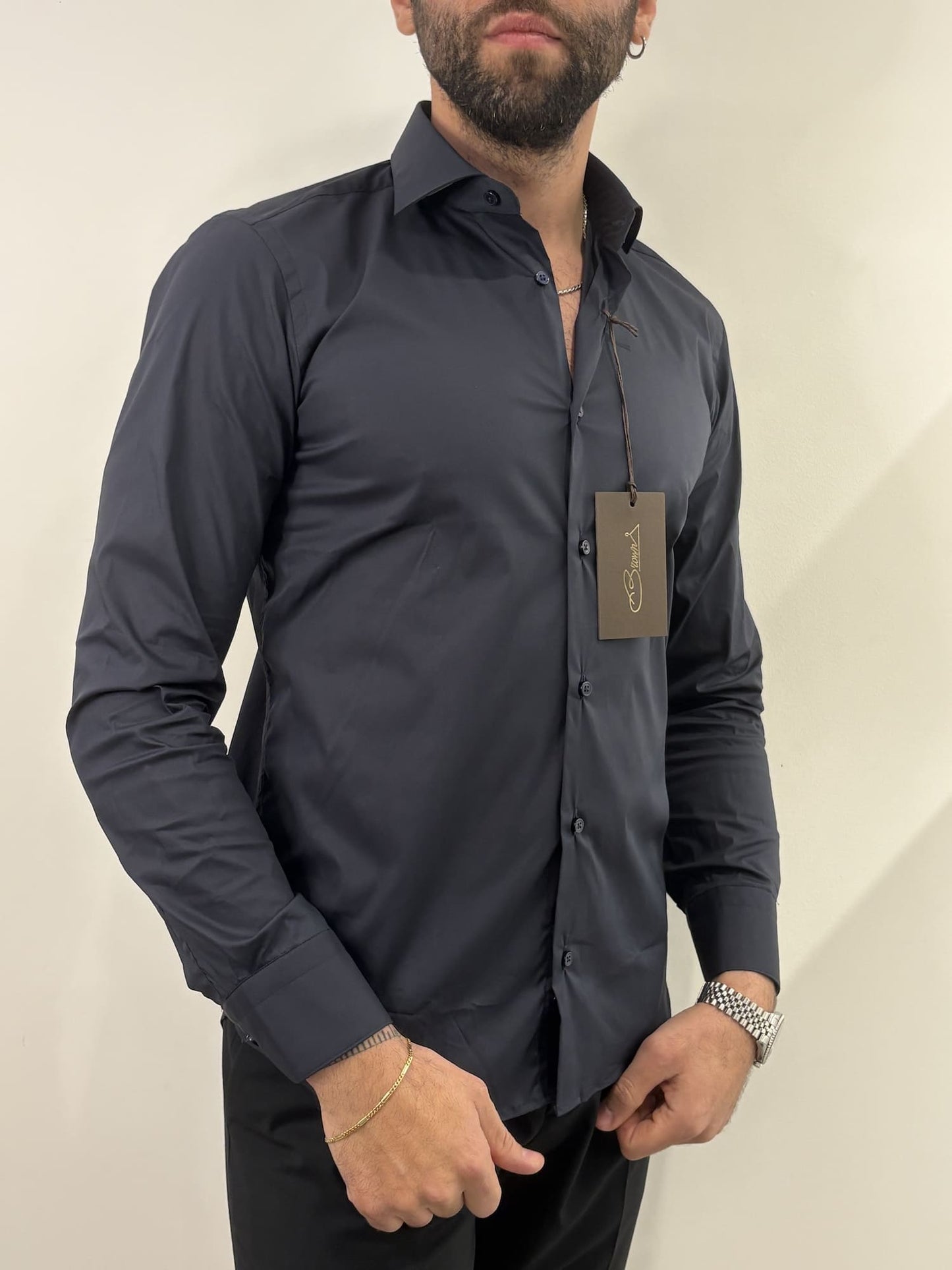 Camicia Matera in cotone elasticizzato
