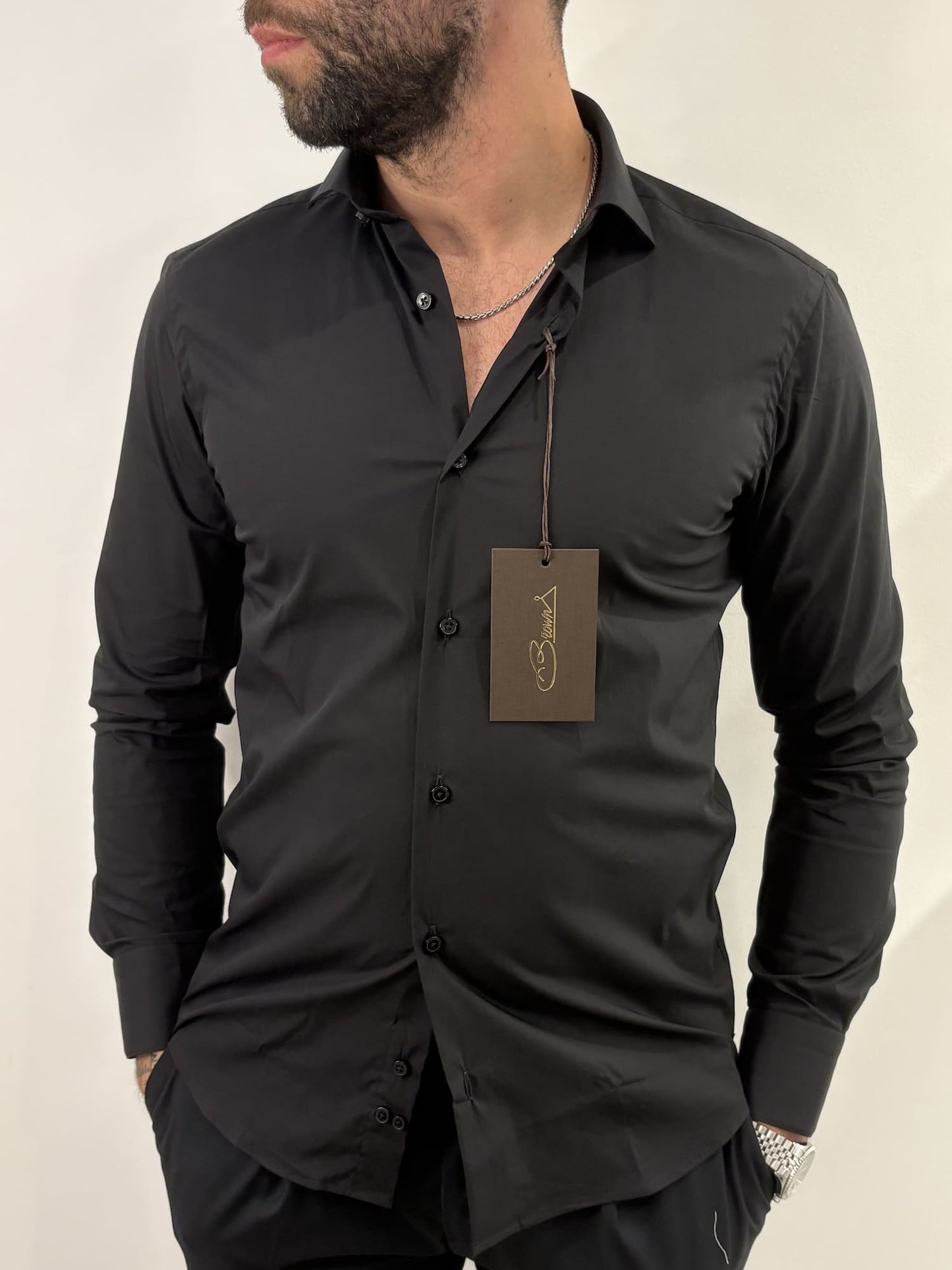 Camicia Matera in cotone elasticizzato