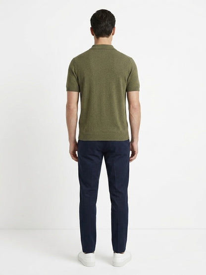 Polo in cotone basic verde