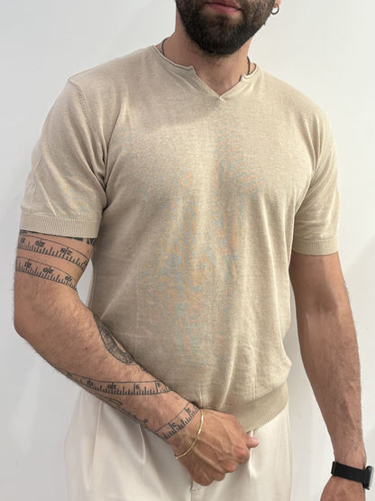 Polo Hamaki-Ho in filo collo a V