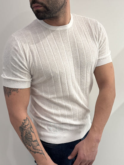 T-shirt in filo a coste
