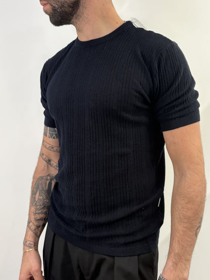 T-shirt girocollo Hamaki-Ho blu