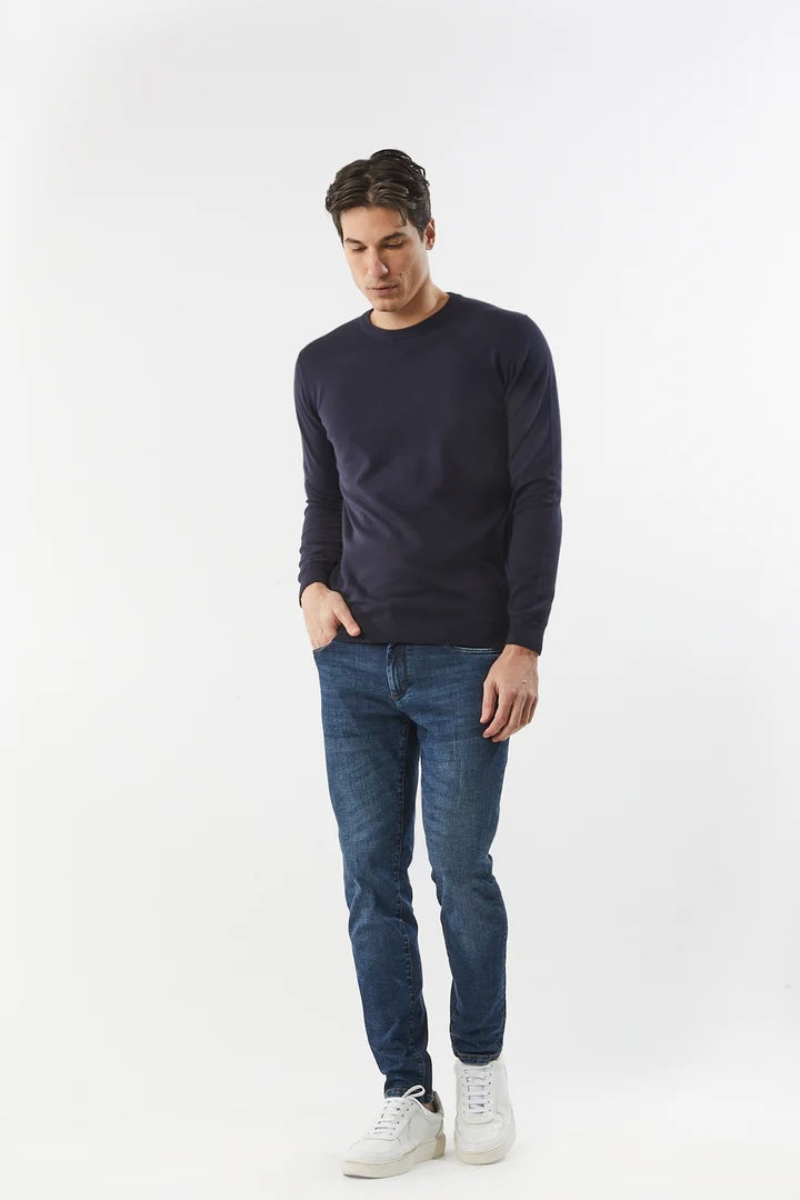 Pullover in cotone basic