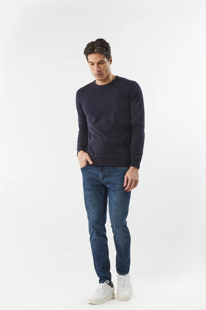 Pullover in cotone basic