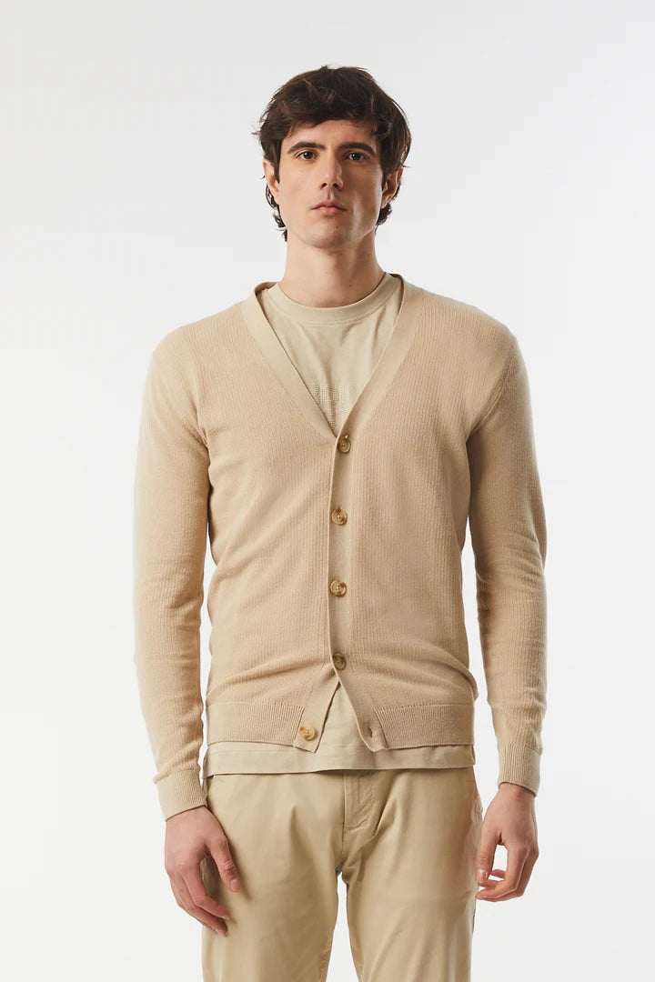 Cardigan in cotone basic