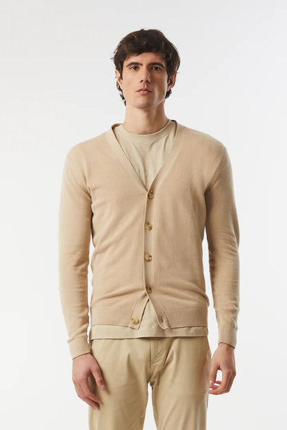 Cardigan in cotone basic