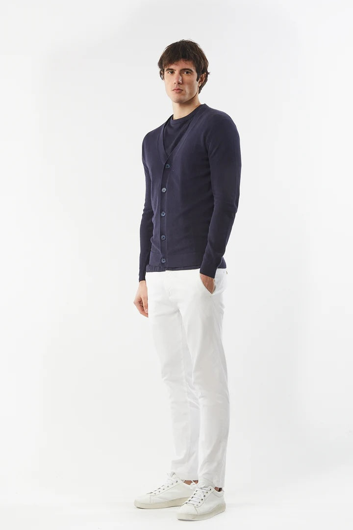 Cardigan in cotone basic