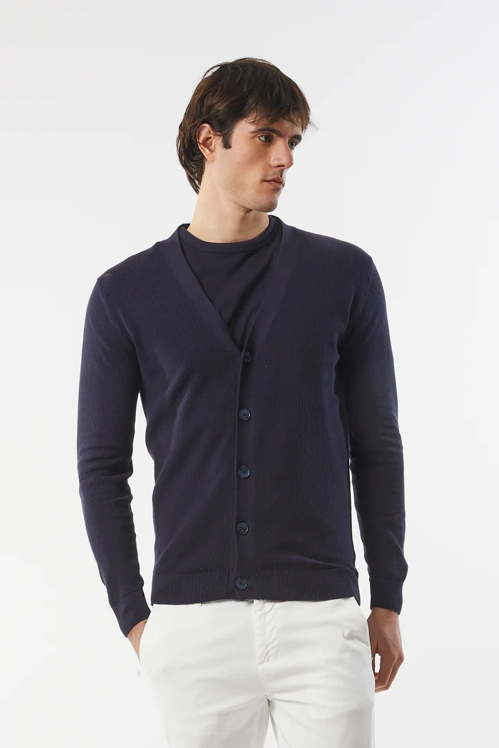 Cardigan in cotone basic