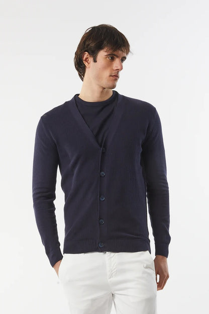 Cardigan in cotone basic