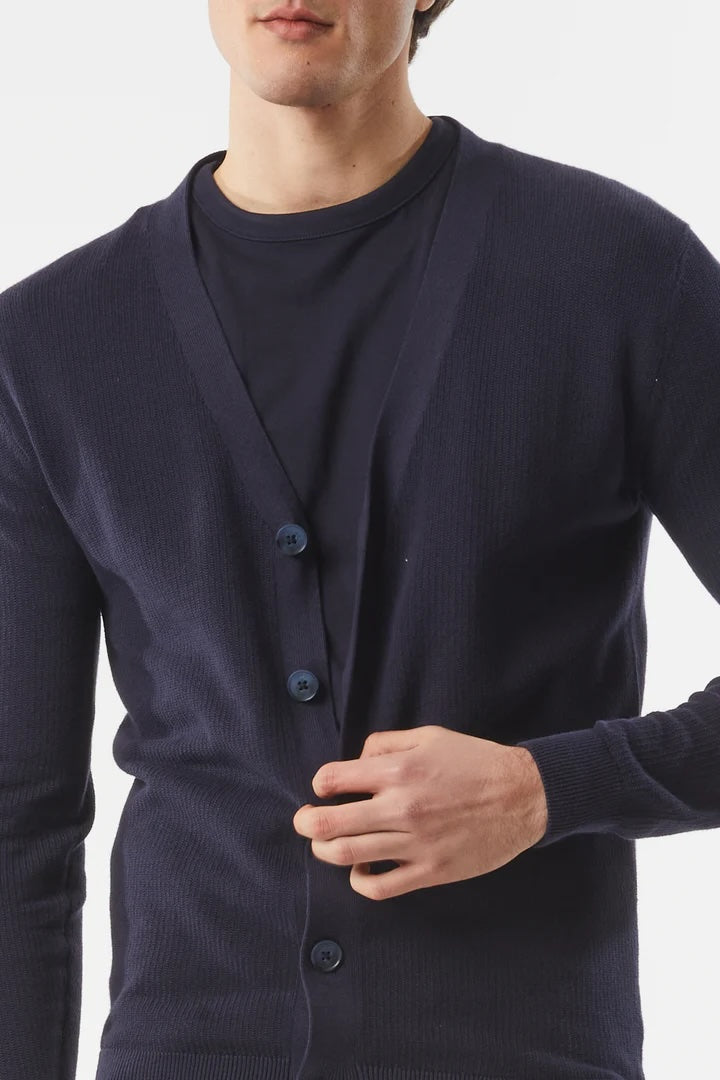 Cardigan in cotone basic