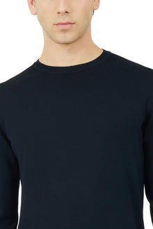 Pullover in cotone basic Sorbino blu navy