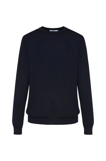 Pullover in cotone basic Sorbino blu navy