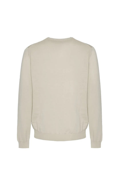 Pullover in cotone basic Sorbino perla