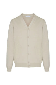 Cardigan in cotone basic Sorbino beige