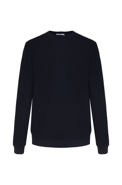 Pullover leggero con struttura Sorbino Blu Navy