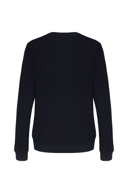 Pullover leggero con struttura Sorbino Blu Navy