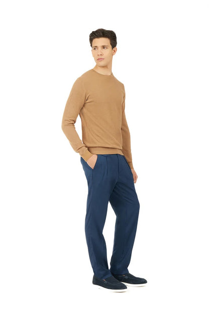 Pullover leggero Sorbino in cotone Cammello