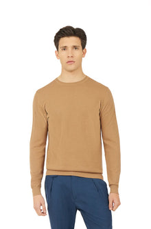 Pullover leggero Sorbino in cotone Cammello
