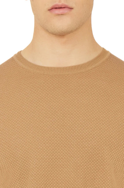 Pullover leggero Sorbino in cotone Cammello